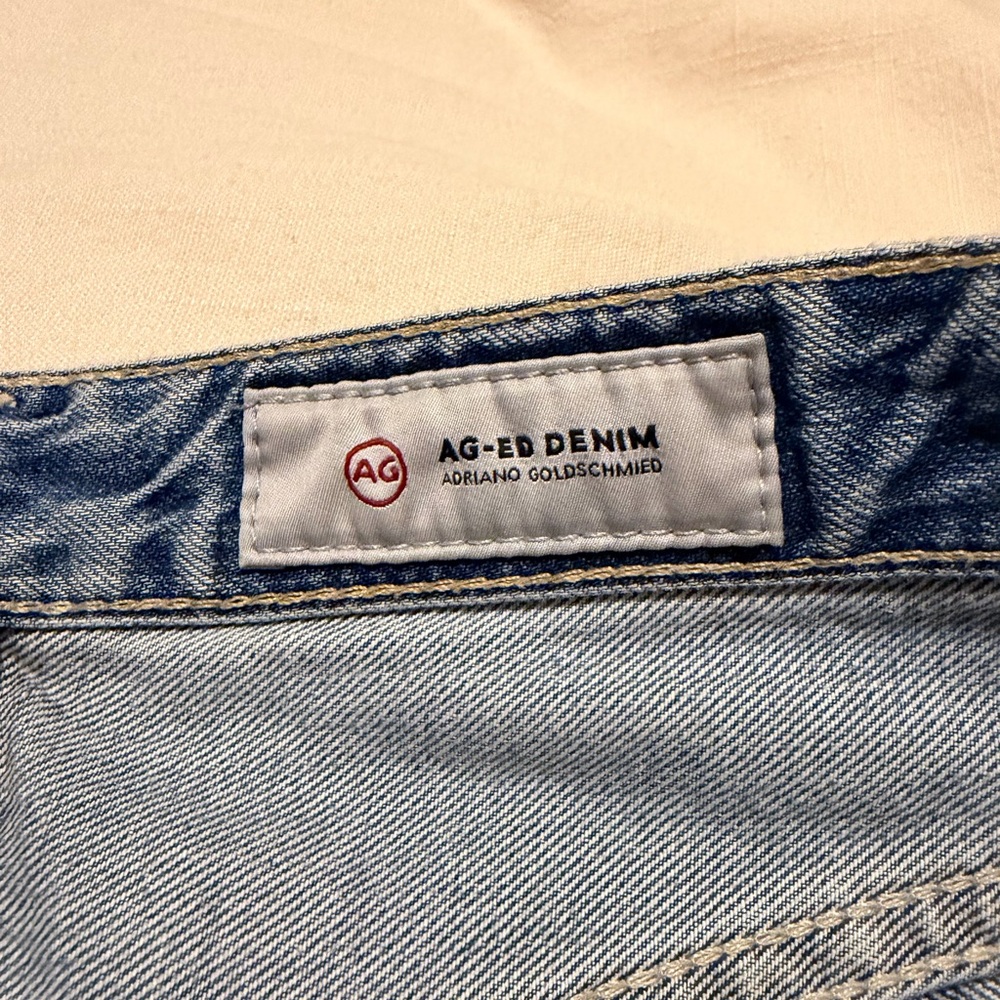 AG Adriano Goldschmied Distressed Blue Jeans - Picture 3 of 6